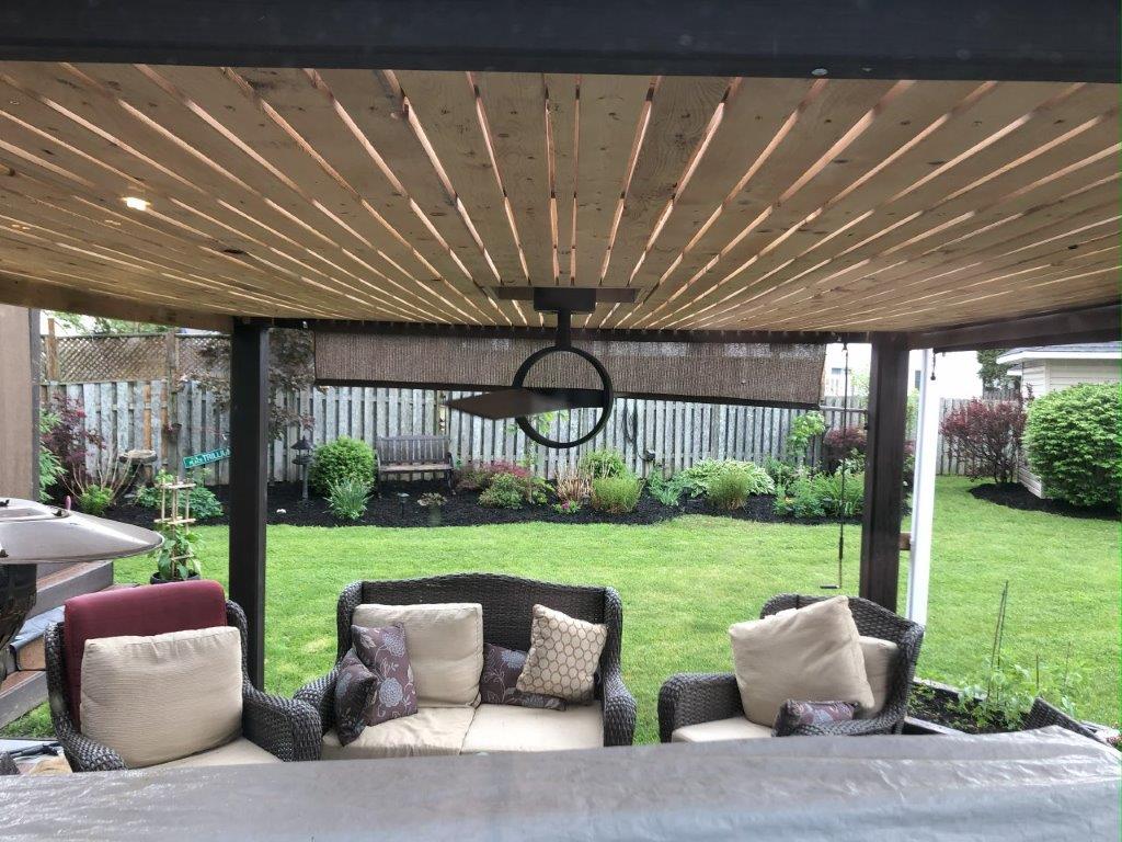 Backyard view from deck